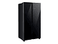 REFRIGERADOR MABE SIDE BY SIDE NO FROST 631 L MSC631LKLNG0 BLACK GLASS - Miniatura 1