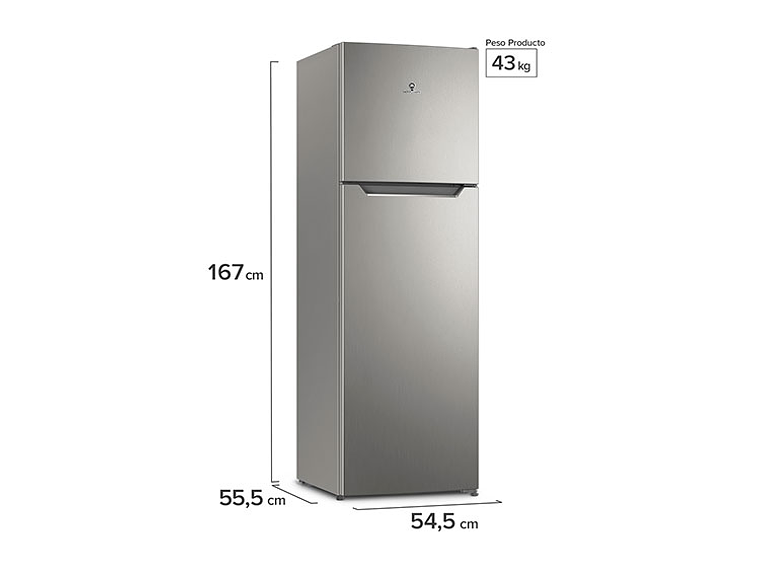 REFRIGERADOR TOP FREEZER MADEMSA ALTUS 1250I NO FROST 247L 2