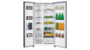 REFRIGERADOR MABE SIDE BY SIDE NO FROST 631 L MSC631LKLNG0 BLACK GLASS