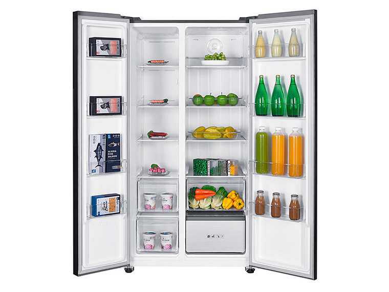 REFRIGERADOR MABE SIDE BY SIDE NO FROST 631 L MSC631LKLNG0 BLACK GLASS 2