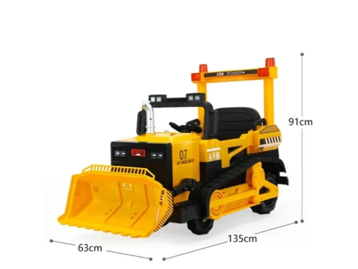 AUTO A BATERIA 12V EXCAVADORA ROJO 3