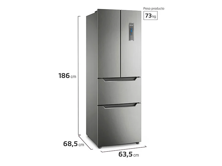 REFRIGERADOR FENSA TOP FREEZER MULTIDOOR DM64S 2