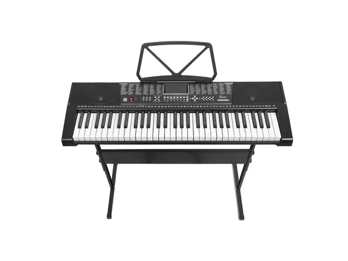 TECLADO PIANO ELECTRÓNICO MUSICAL 61 TECLAS + FUNDA + ATRIL 1