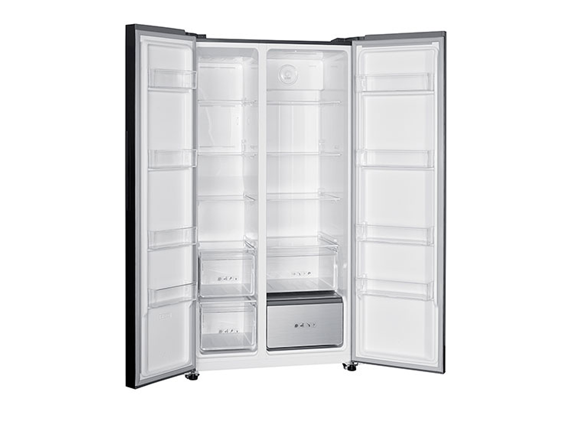 REFRIGERADOR MABE SIDE BY SIDE NO FROST 631 L MSC631LKLNG0 BLACK GLASS 3
