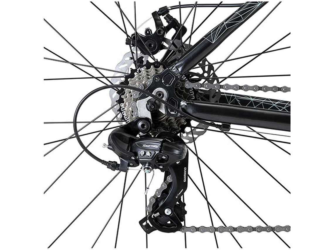 BICICLETA MTB OXFORD VENUS 1 ARO 29 NEGRO/CORAL 4