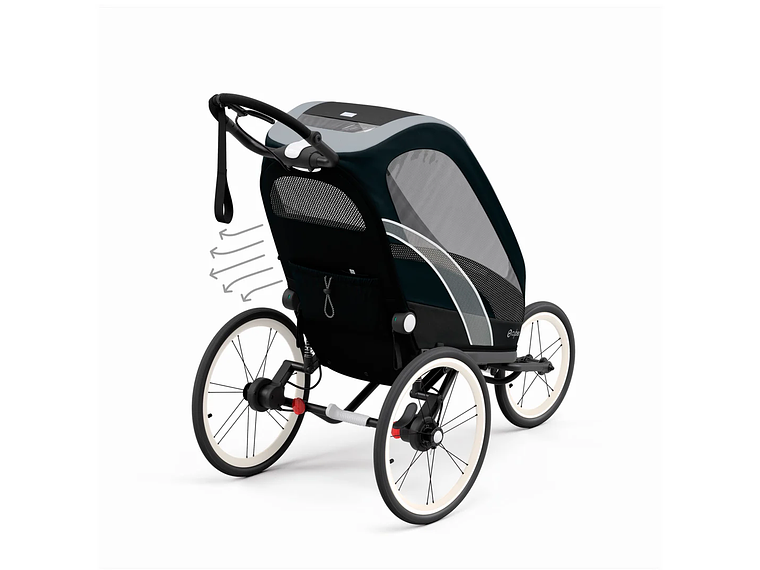 COCHE DE PASEO ZENO SPORT NEGRO 3