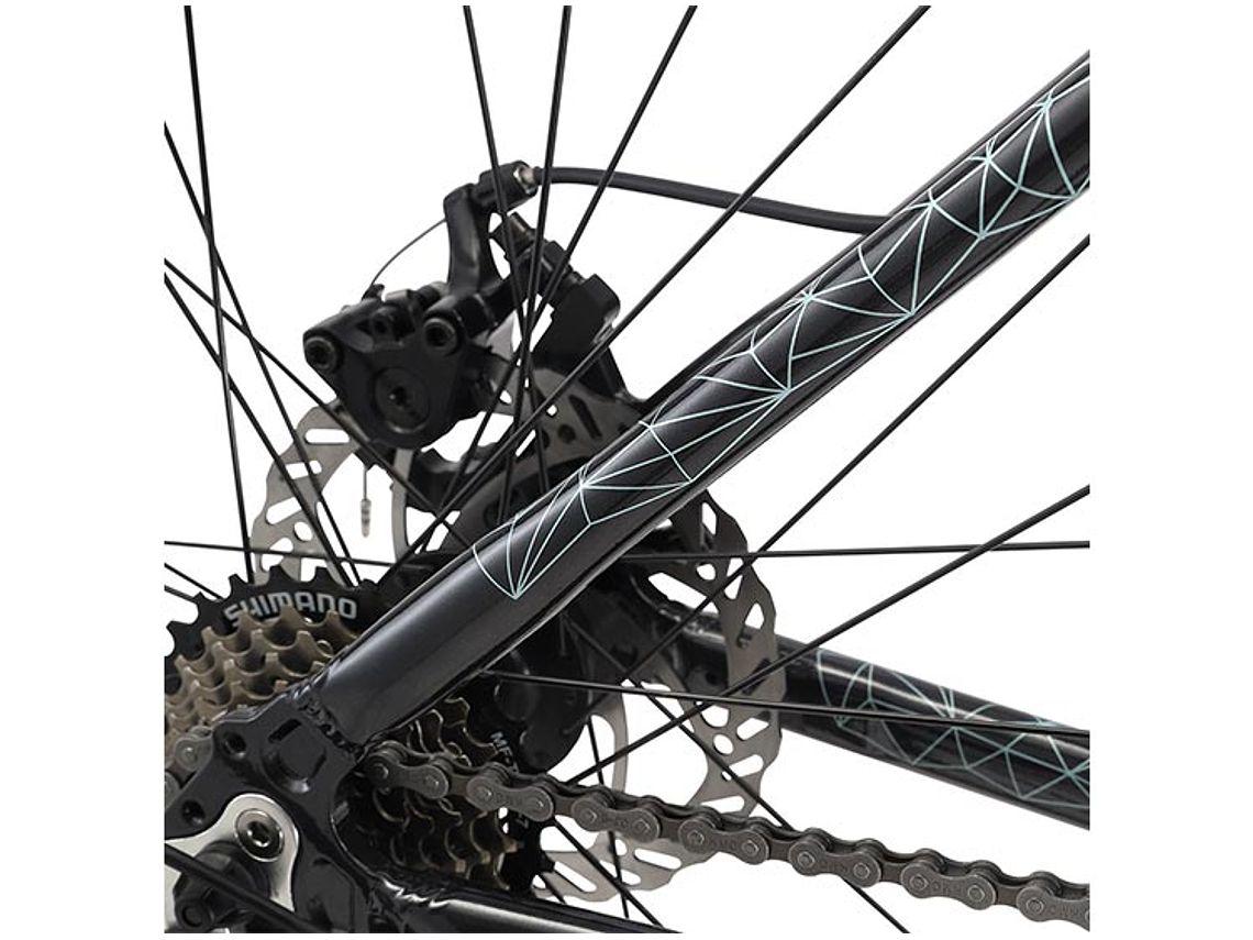 BICICLETA MTB OXFORD VENUS 1 ARO 29 NEGRO/CORAL 6