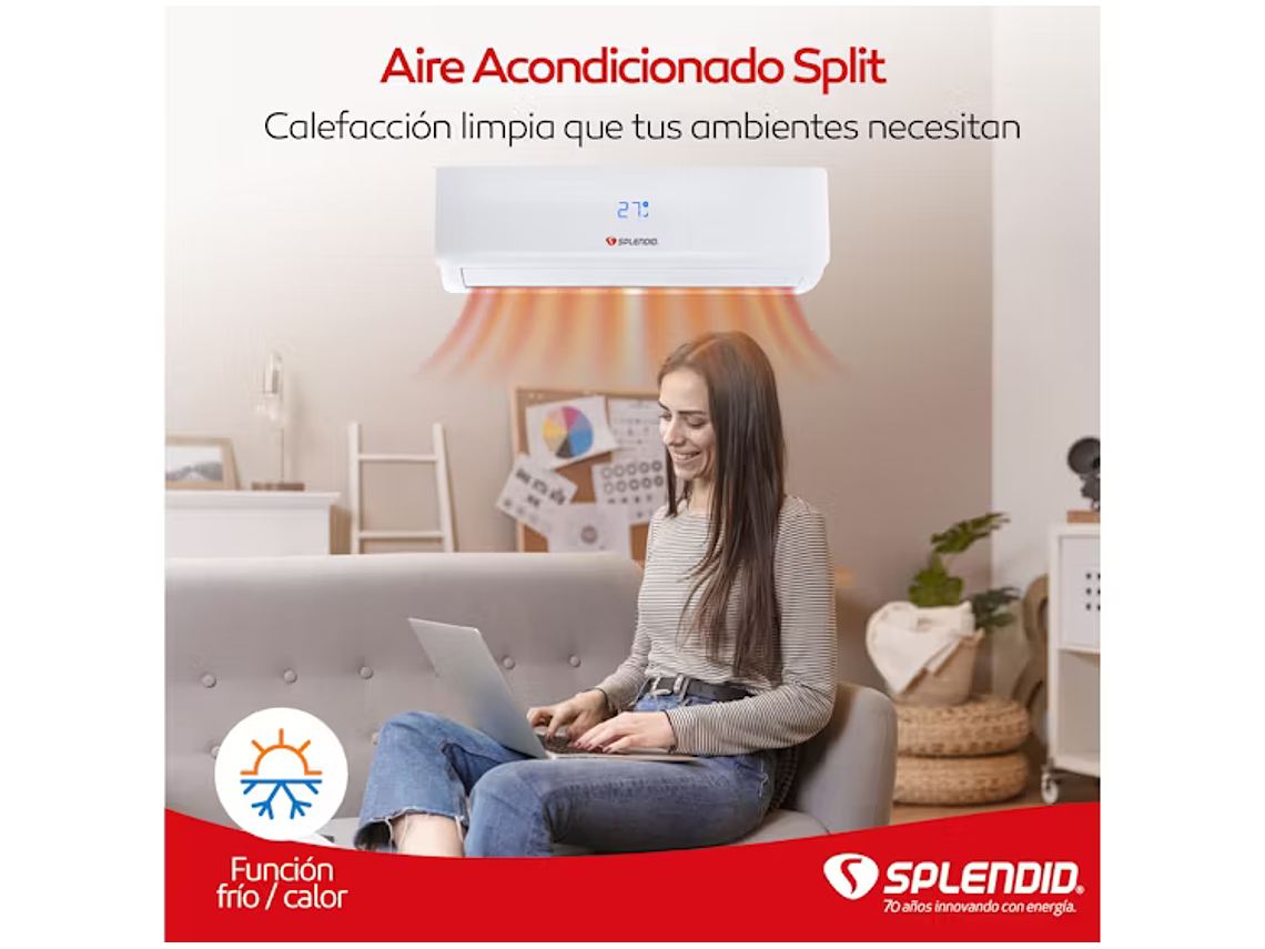 AIRE ACONDICIONADO SPLIT 9K BTU WIFI INVERTER + INSTALACIÓN 2