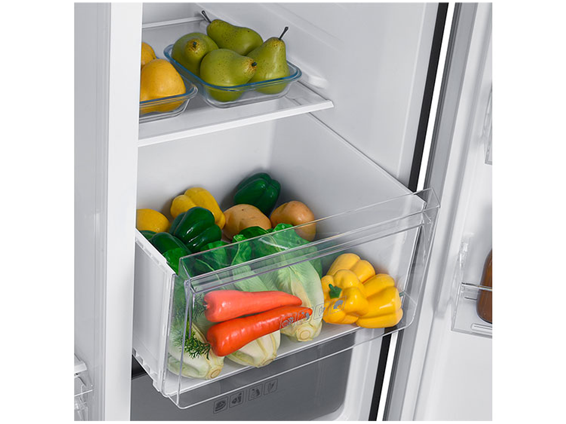 REFRIGERADOR MABE SIDE BY SIDE NO FROST 631 L MSC631LKLNG0 BLACK GLASS 5