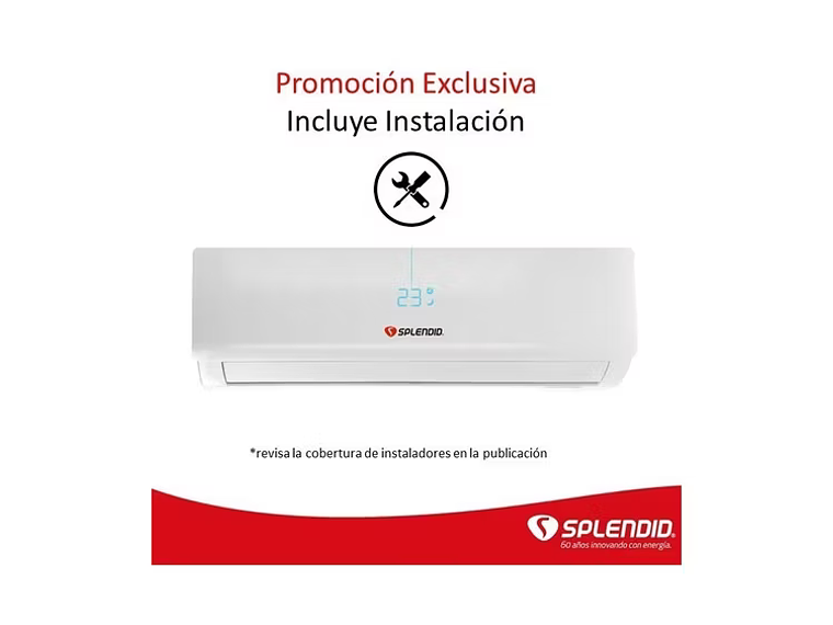 AIRE ACONDICIONADO SPLIT 9K BTU WIFI INVERTER + INSTALACIÓN 3