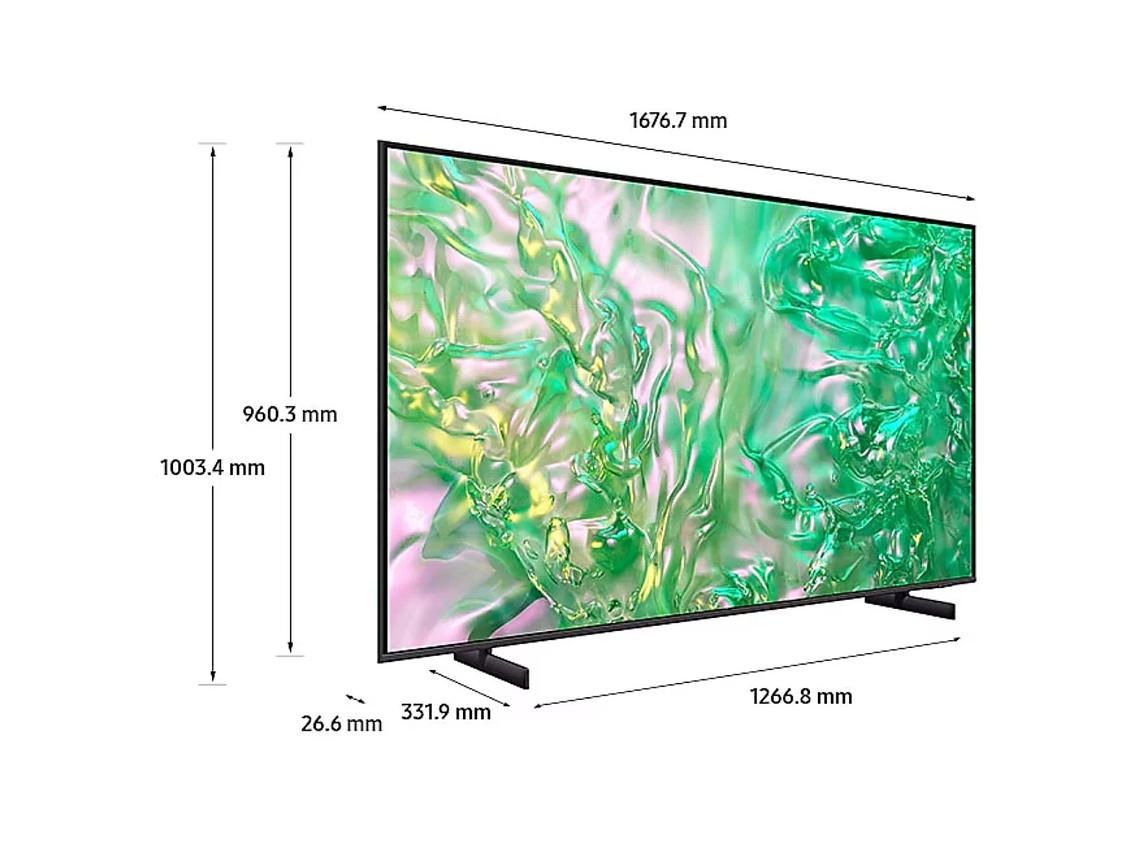 SMART TV SAMSUNG DU8000 CRYSTAL UHD 75” 4K (3,840 X 2,160) 3