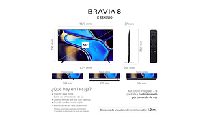 OLED BRAVIA 8 4K ULTRA HDR GOOGLE TV 55'