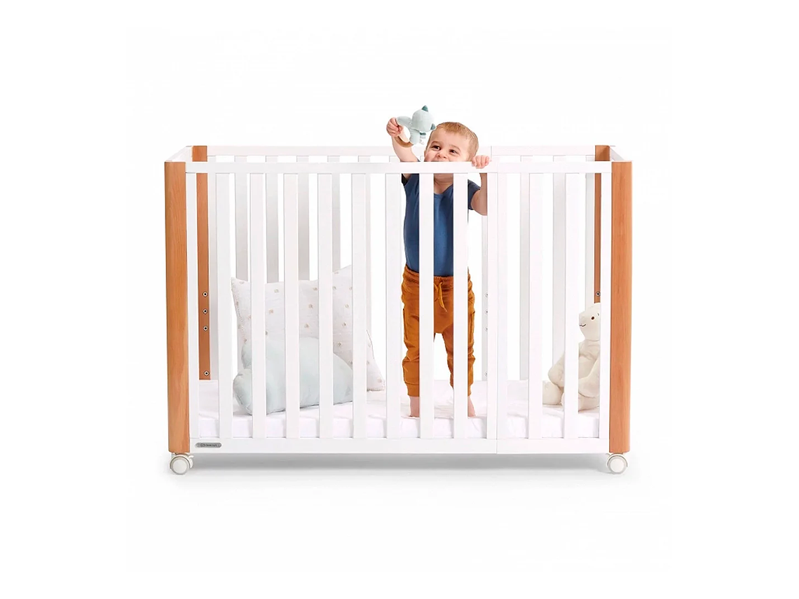 CUNA DE MADERA 4 EN 1 KOYA WOOD BLANCO 3