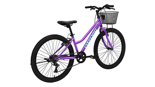 BICICLETA INFANTIL OXFORD LUNA MORADO ARO 24