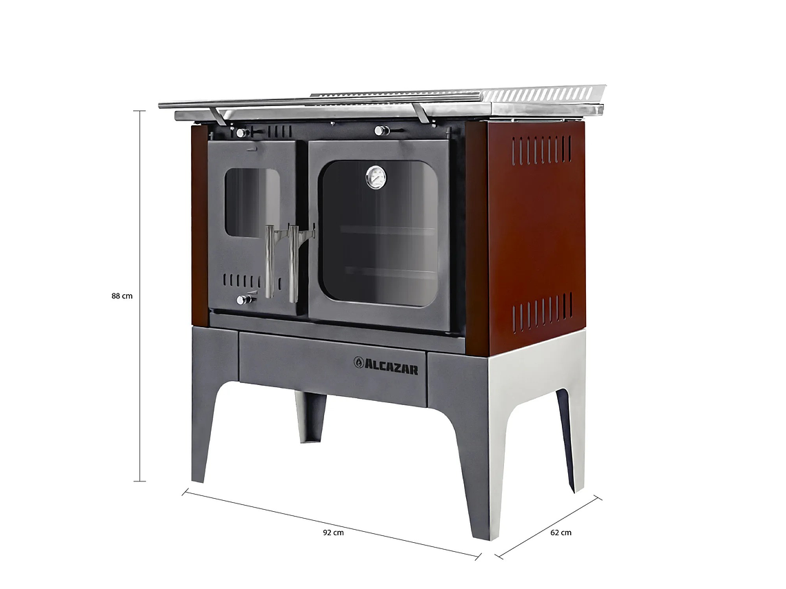 COCINA A LEÑA ALCAZAR EUROPEA S900 BURDEO 4