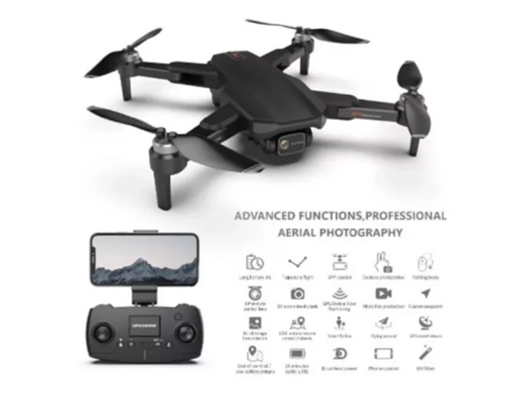 DRONE F188 CÁMARA 6K GPS ALCANCE 1KM + 2 BATERÍAS 3