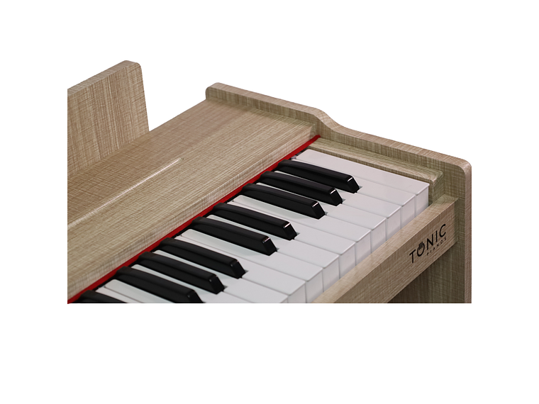 PIANO TONIC CON SILLÍN NIÑOS TON-75 CAFÉ 2