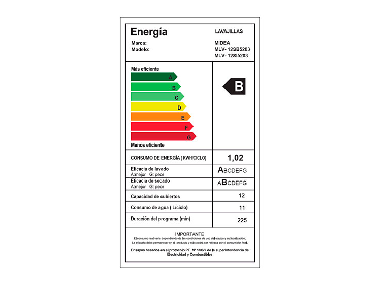 LAVAVAJILLAS MIDEA 12 CUBIERTOS MLV-12SI5203 INOX 10