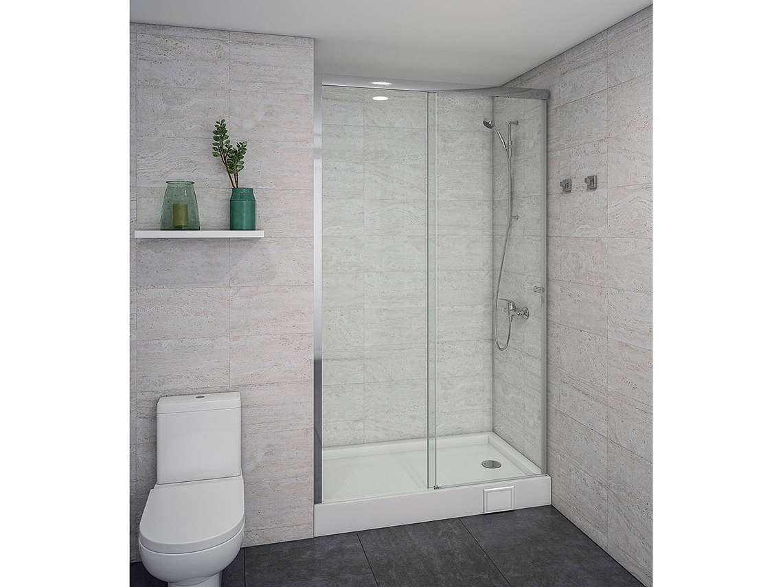 MAMPARA CORREDERA STRETTO HERA 140 X 185 CM 3