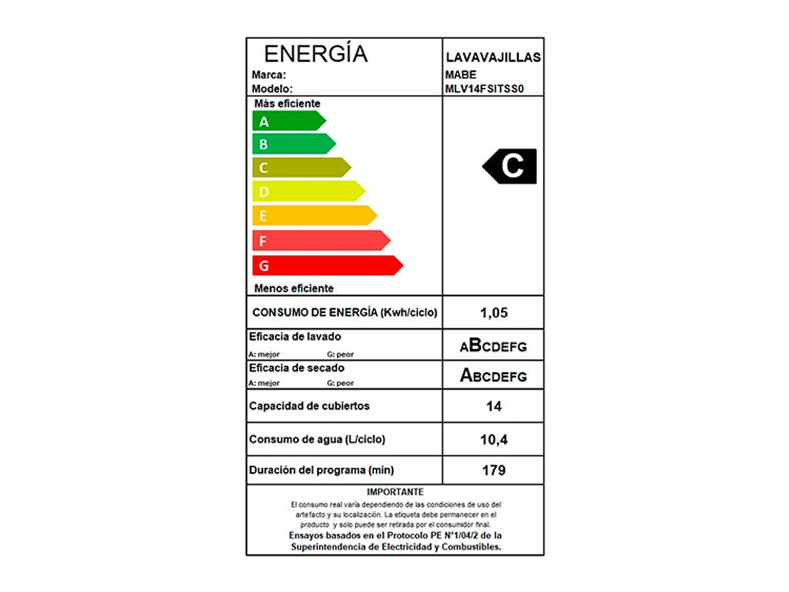  LAVAVAJILLAS MABE MLV14FSITSS0 4