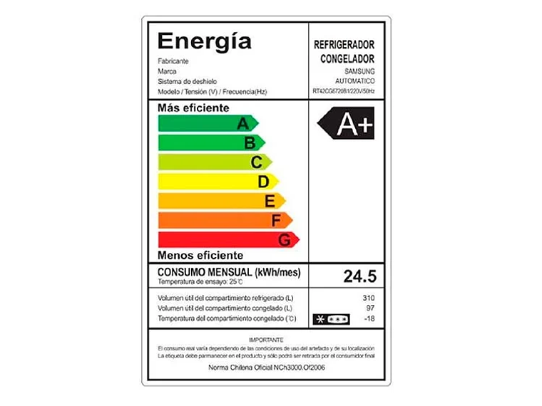 REFRIGERADOR SAMSUNG TOP MOUNT FREEZER NO FROST 407 L RT42CG6720B1ZS BLACK WIFI 11