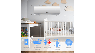 INCLUYE INSTALACIÓN EN RM SPLIT INVERTER 12000BTU WIFI APP