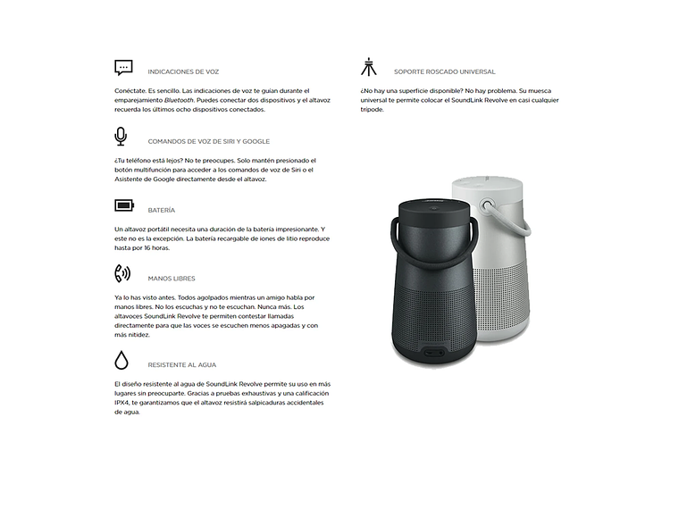 PARLANTE PORTÁTIL BLUETOOTH BOSE SOUNDLINK REVOLVE+ II 5