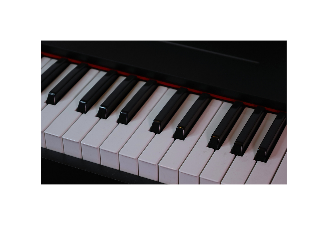 PIANO TONIC CON SILLÍN NIÑOS TON-75 NEGRO 4