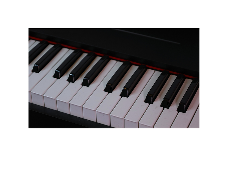 PIANO TONIC CON SILLÍN NIÑOS TON-75 NEGRO 4