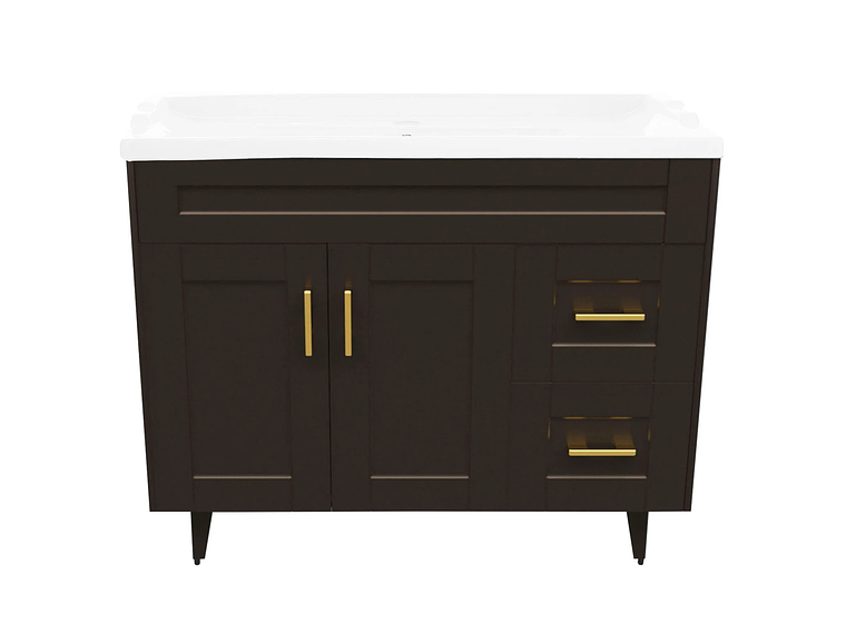 KIT DOMSA MUEBLE VANITORIO CAFÉ 100SK-C + F-100/100 X 80 X 47 CM 1