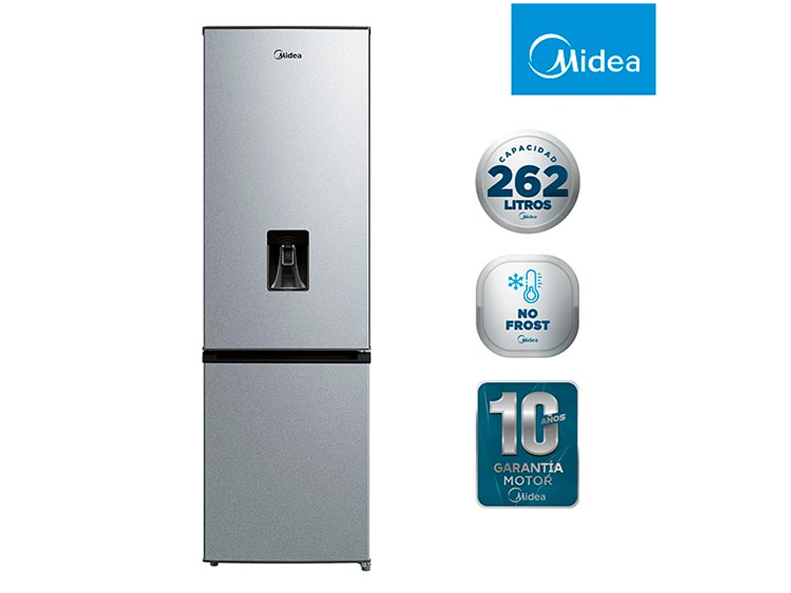 REFRIGERADOR MIDEA BOTTOM FREEZER NO FROST 262 L BTM MDRB380FGE50 1