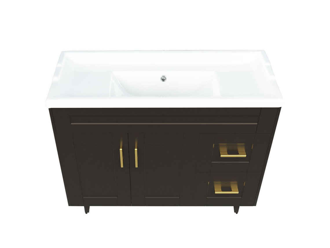 KIT DOMSA MUEBLE VANITORIO CAFÉ 100SK-C + F-100/100 X 80 X 47 CM 2