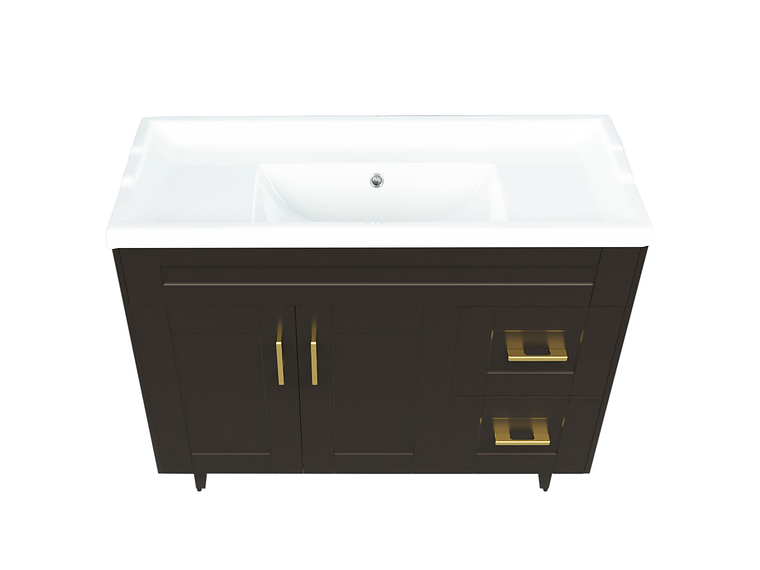 KIT DOMSA MUEBLE VANITORIO CAFÉ 100SK-C + F-100/100 X 80 X 47 CM 2