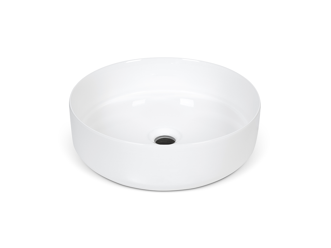 MUEBLE STRETTO VANITORIO SOBRE CUBIERTA REDONDO COMPLETO 80 X 46 CM ERMES MDF 4