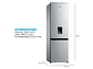 REFRIGERADOR MIDEA BOTTOM FREEZER NO FROST 262 L BTM MDRB380FGE50 - Miniatura 2