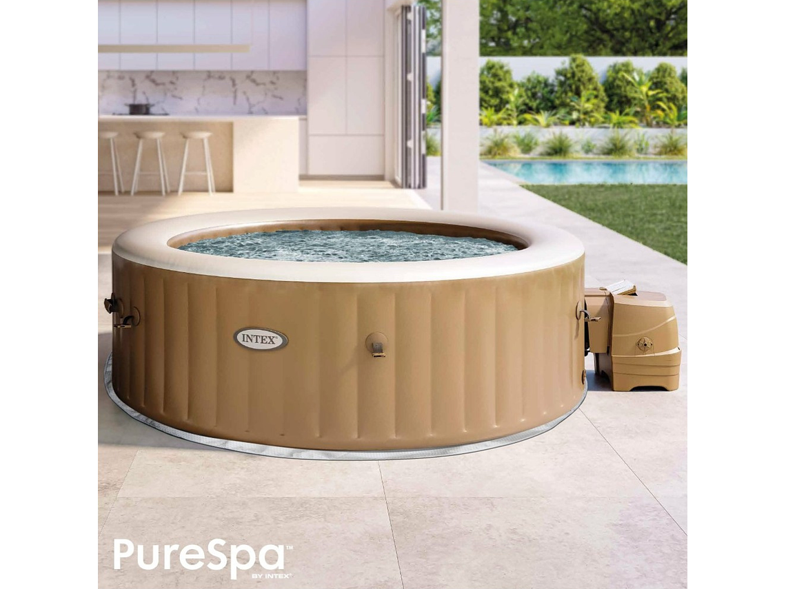 SPA HOT TUB INFLABLE INTEX BUBBLE MASSAGE 4 PERSONAS 2