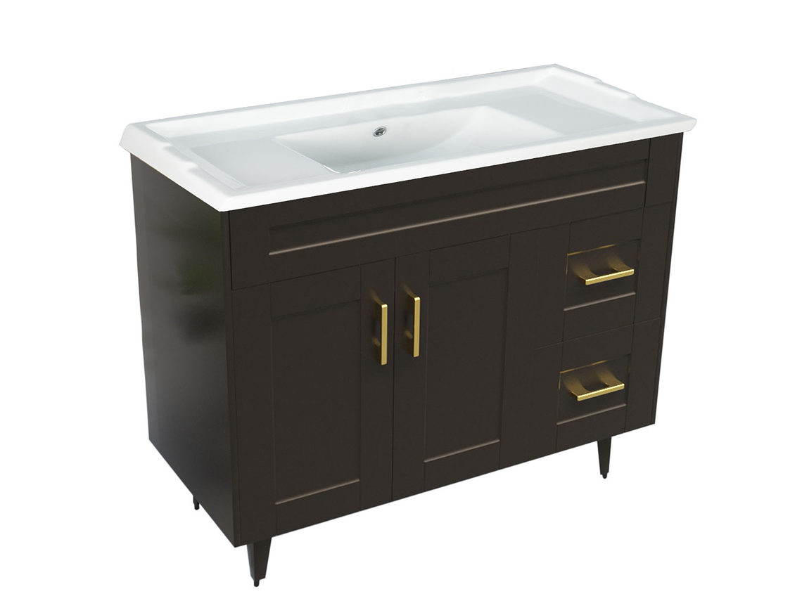 KIT DOMSA MUEBLE VANITORIO CAFÉ 100SK-C + F-100/100 X 80 X 47 CM 3