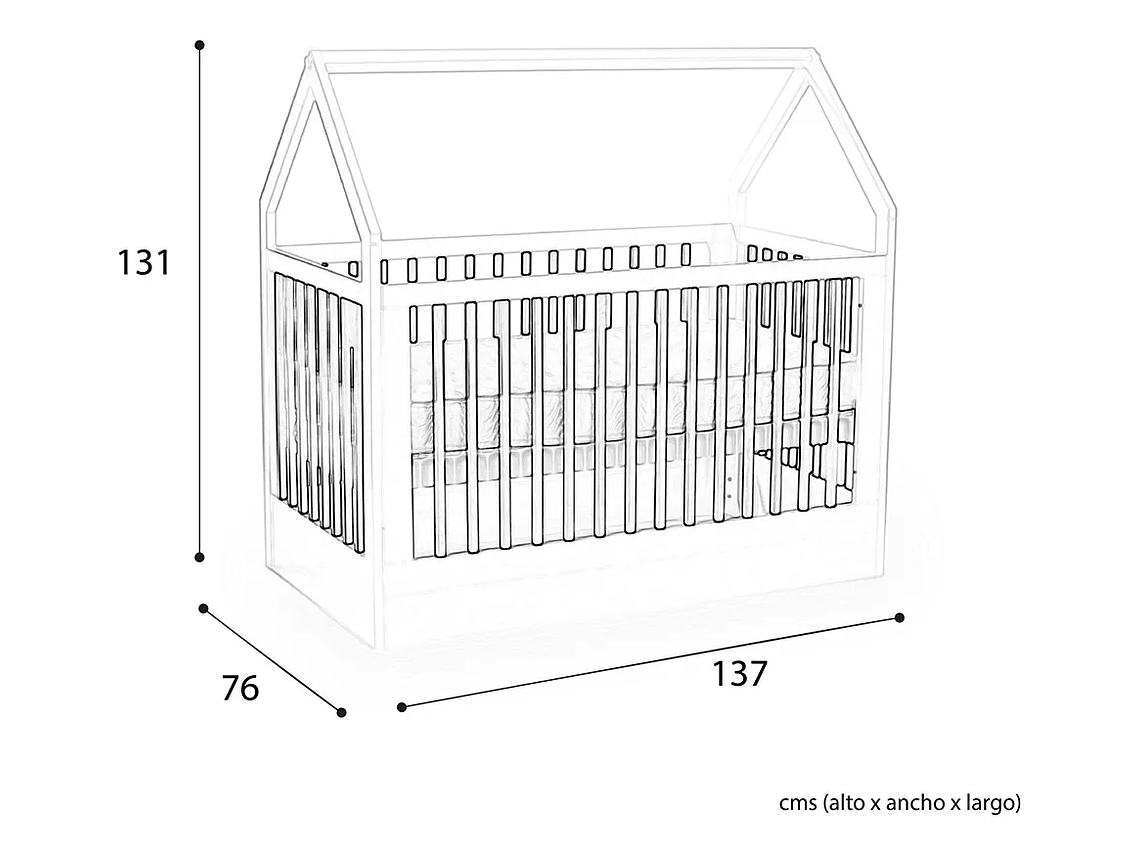CUNA SOGNARE MONTESSORI BLANCA/ MIEL 4