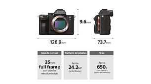 CÁMARA MIRRORLESS ILCE-7M3 CON SENSOR FULLFRAME