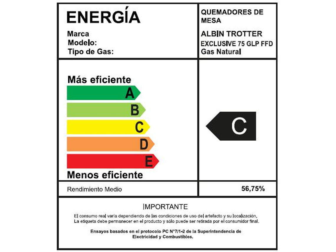 ENCIMERA AT EXCLUSIVE 75 GAS NATURAL 4