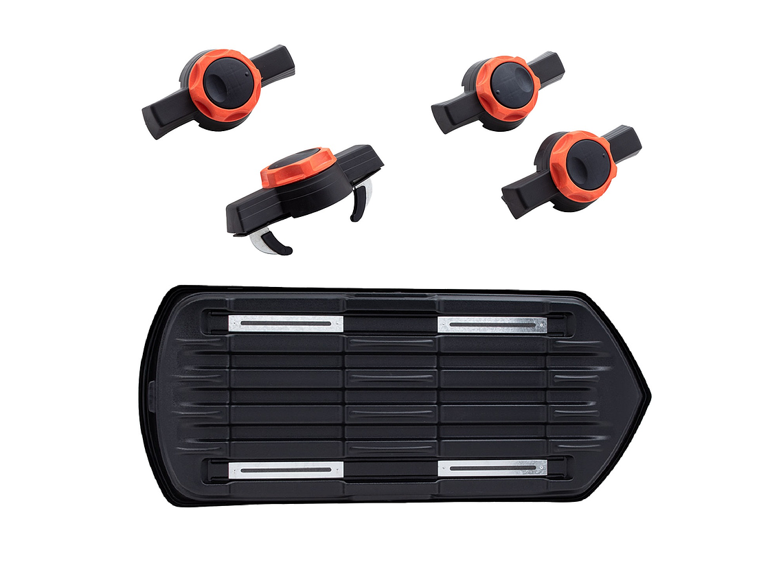 PORTAEQUIPAJE CARBON 570L ANCLAJE RAPIDO 6