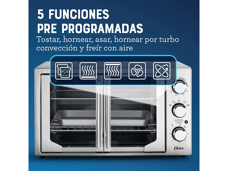 HORNO OSTER® CON FREIDORA DE AIRE Y ANTIADHERENTE TSSTTVFDMAFNS 6