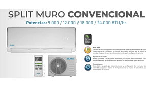 AIRE ACONDICIONADO SPLIT CLARK 24000 BTU ON/OFF