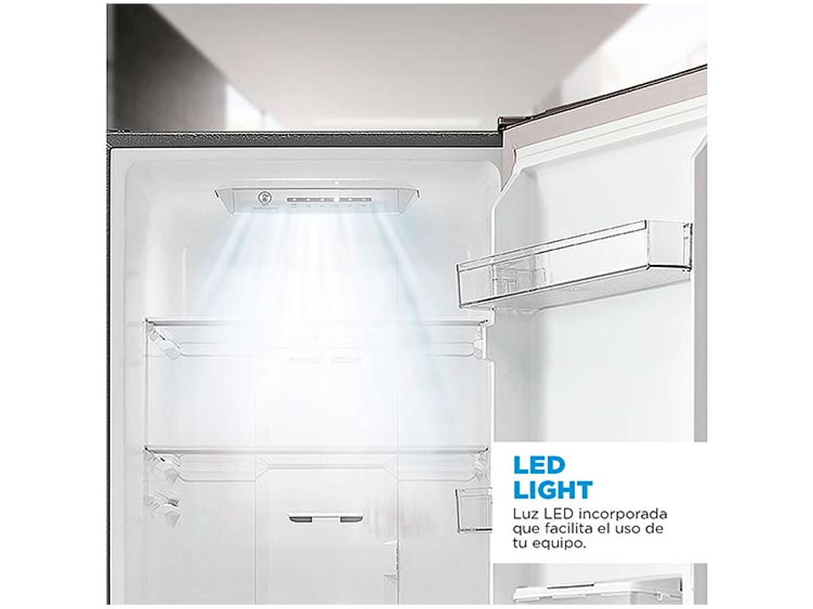 REFRIGERADOR MIDEA BOTTOM FREEZER NO FROST 262 L BTM MDRB380FGE50 5
