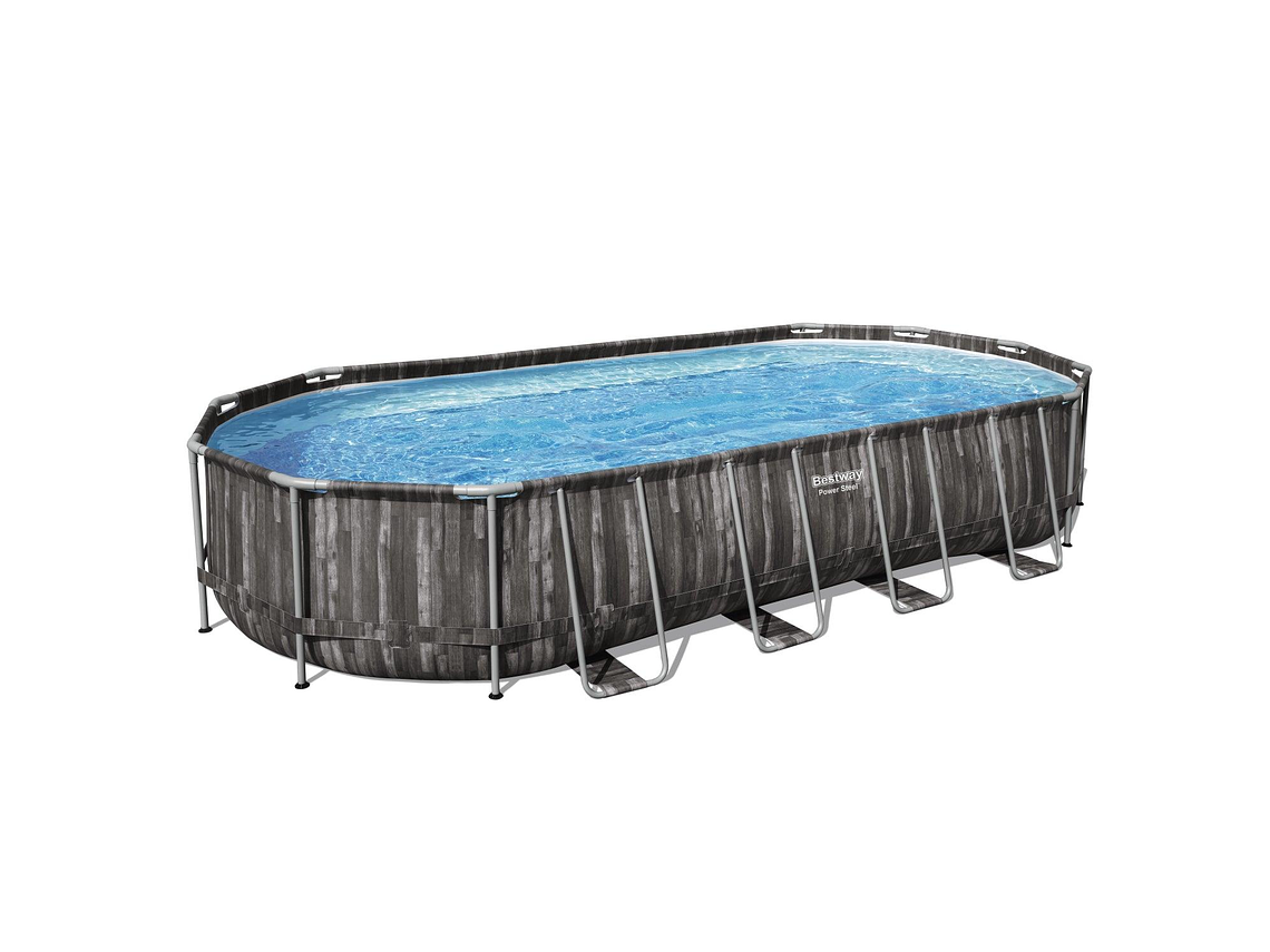 PISCINA BESTWAY OVALADA FILTRO+ACCESORIOS 7.32MX3.66MX1.22M 1
