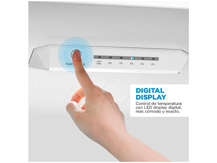 REFRIGERADOR MIDEA BOTTOM FREEZER NO FROST 262 L BTM MDRB380FGE50 6