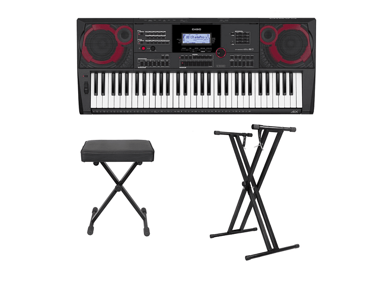 TECLADO DE 61 TECLAS CASIO CTX5000 CON ATRIL Y BANQUETA 1