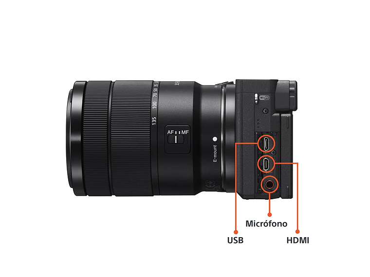 CÁMARA ILCE-6400M CON MONTURA E Y SENSOR APS-C 3