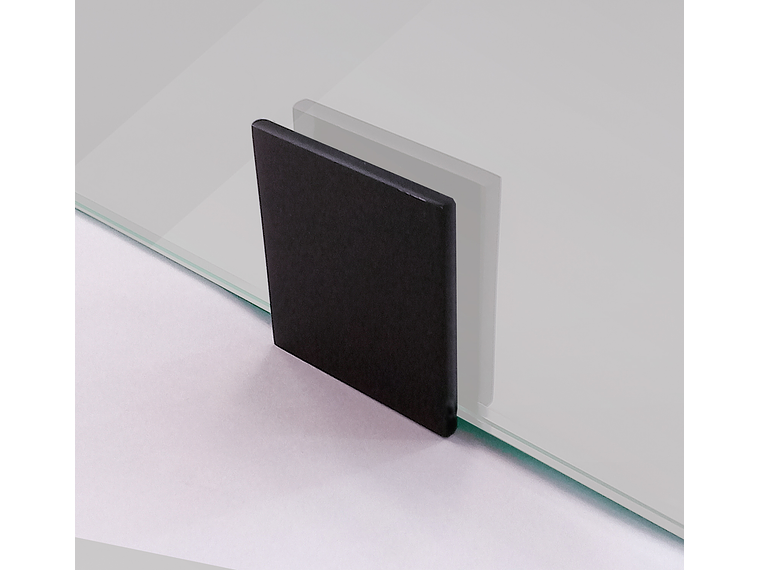 SHOWER DOOR VIDRIO TEMPLADO CON EMPAVONADO 90X150 CM HERRAJE NEGRO 3