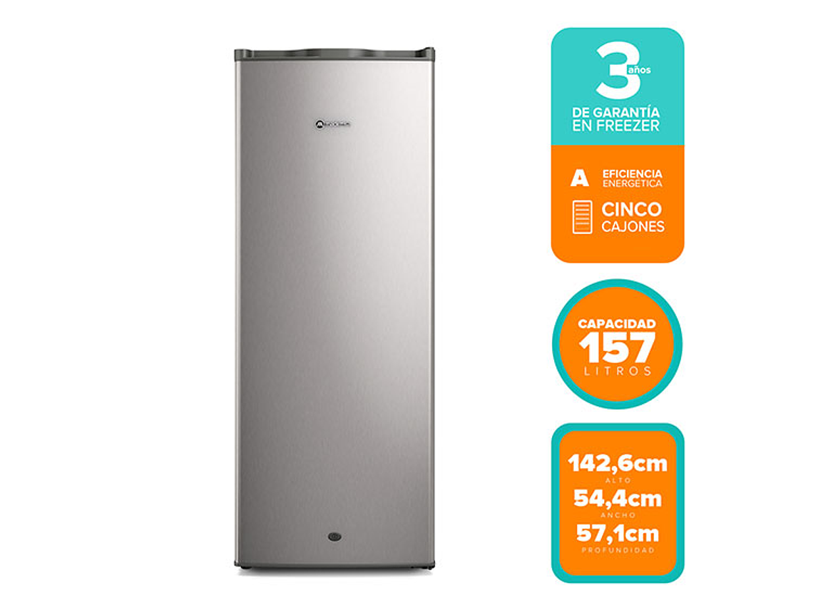 CONGELADOR VERTICAL MADEMSA 157 L FRÍO DIRECTO M-265V 1